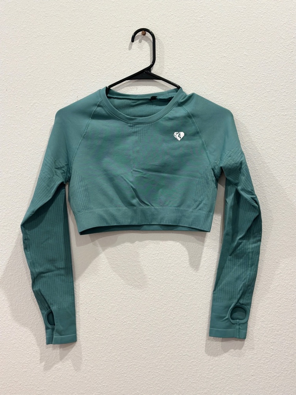 Women’s Best Long-Sleeve Crop Top - Teal